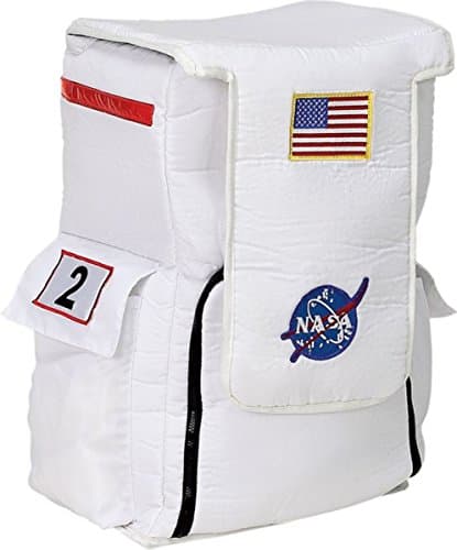 Aeromax Jr. Astronaut Backpack, Black, with NASA patches
