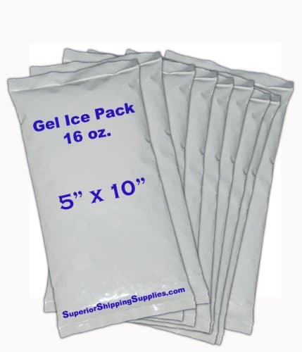 16 Oz. (1 Lb.) Gel Ice Pack 5" X 10" (15 Count)