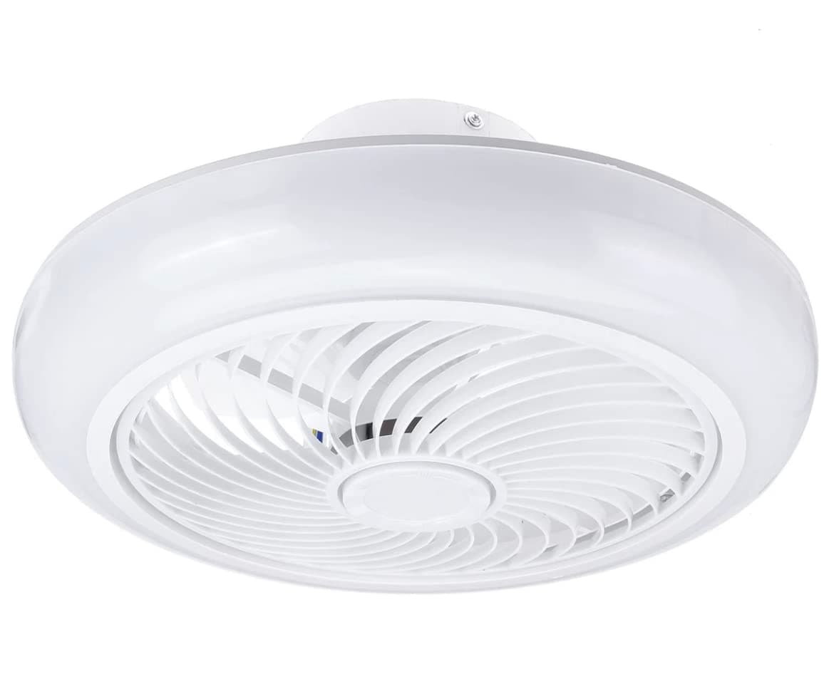 BEL AIR HOME - Ceramic Heater Fan with PTC Technology - 72W LED Ceiling Light - Energy-Efficient DC Motor - Quiet Operation