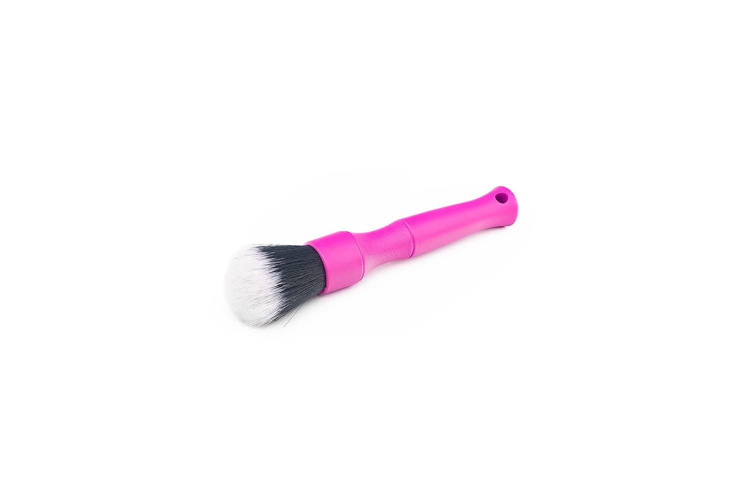 Detail Factory - Synthetic Detailing Brush - Ultra-Soft Bristles, Comfortable Grip and Scratch-Free Cleaning for Exterior, Interior, Emblems, Badges, Instrument/Gauge Panels (Pink, Short)