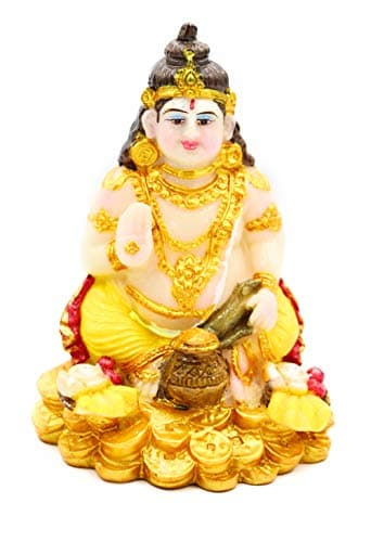 BS Handicrafts Kuber ji Murti Idol Statue (6 Inch, Multicolour)