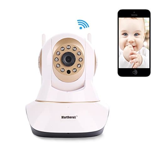Video Baby Monitor,Wireless IP Camera Home Security Camera 720P HD Night Vision(Gold)