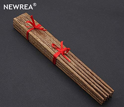 10 Pairs of Nature Chicken-wing Wenge Wood Chinese Jichimu Kuaizi Chopsticks