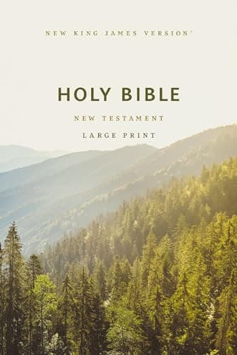 NKJV Large Print Outreach New Testament Bible, Scenic Softcover, Comfort Print: New King James Version Outreach New Testament, Comfort Print