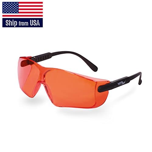Adjustable Safety Eyewear UV400 Orange Lens Shooting Glasses ANSI (US stock)
