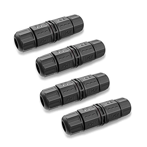 IP67/8 Waterproof Electrical Junction Box Cable Connector for Underwater or Underground, Cable Range Ø0.14-0.39Inch(3.5-10mm) 2 or 3 Pole 4PCS