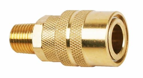 AmPro A2543 1/4" Male Coupler (Brass)