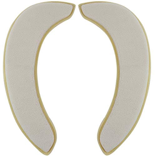 saounisi Toilet Seat Cover Warmer,Toilet Seat Covers Disposable Padded Cushion Soft Thick Elongated Washable Large Beige 1 Pack