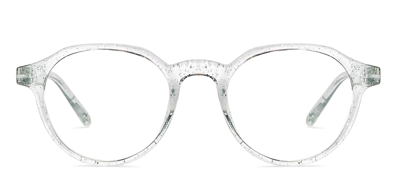 LENSKART BLUZero Power Blue Cut Computer Glasses | Transparent | Anti Glare, Lightweight & Blocks Harmful Rays | UV Protection Specs | Men & Women | Medium | LB E14060