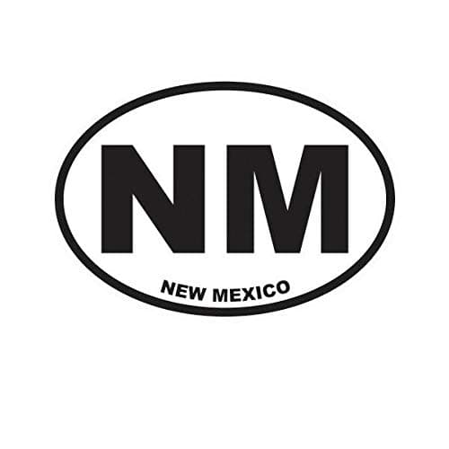 New Mexico State Oval Sticker Decal Vinyl NM Bumper Sticker Vinyl Sticker Car Truck Decal 5"