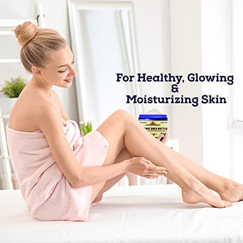 USDA Certified Organic Unrefined Raw AFRICAN IVORY SHEA BUTTER BLOCKS/JAR Bulk Size Grade A for Anti Aging, Dry Skin, Base for DIY Body Butter, Beauty, Skin Moisturizer & Hand Cream