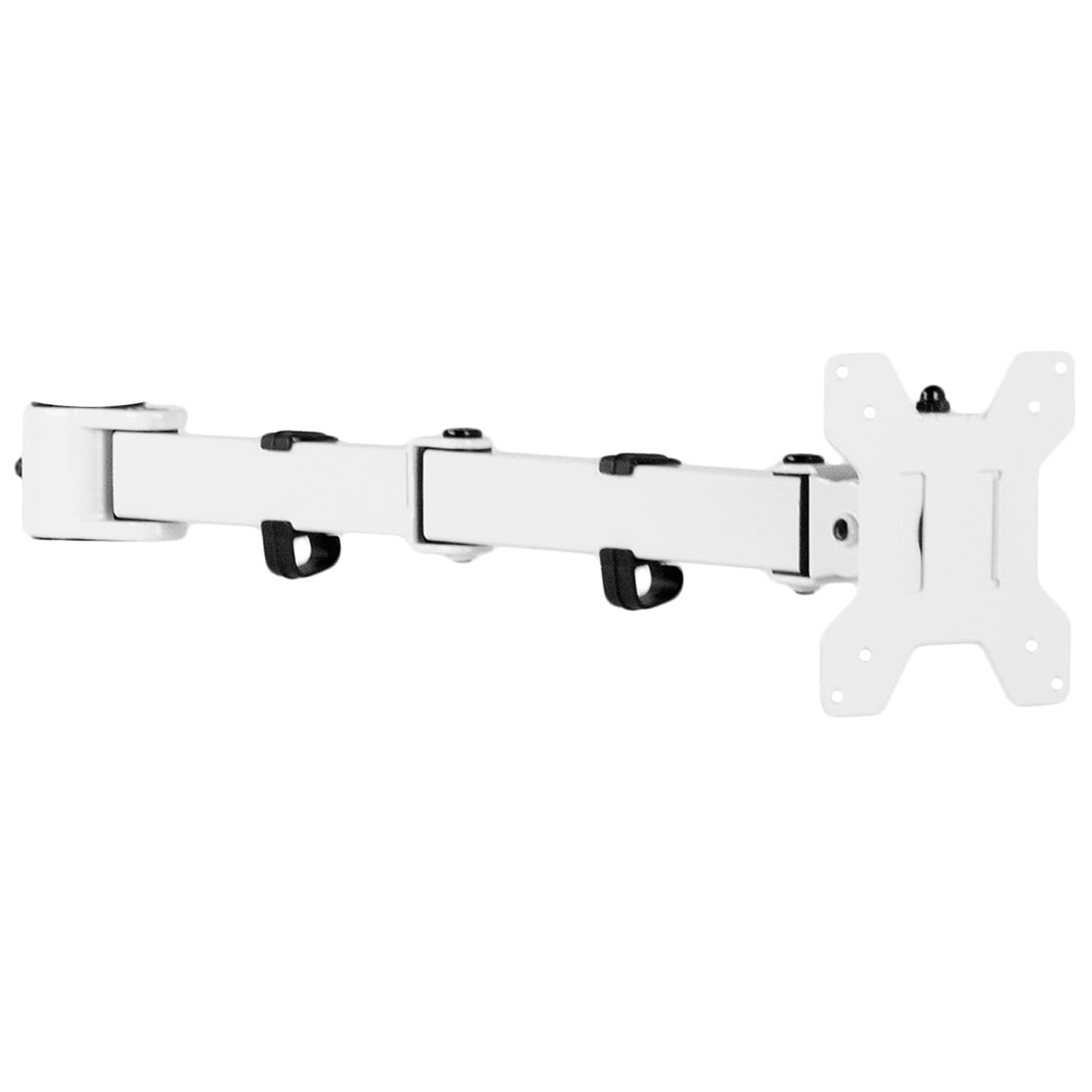 VIVOFully Adjustable Single Monitor Arm for Desk Mount Stand, Monitor Arm for 1 Screen up to 27 inches, White, PT-SD-AM01AW
