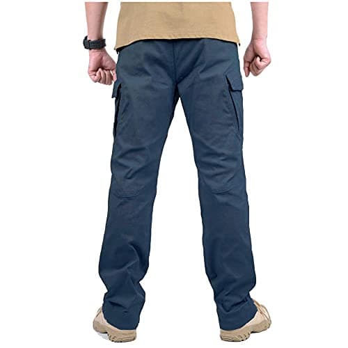 CARWORNIC Gear Men's Hiking Tactical Pants Lightweight Cotton Outdoor Military Combat Cargo Trousers