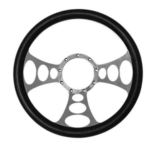 CARACETEK 14" Billet Steering Wheel With PVC Wrap