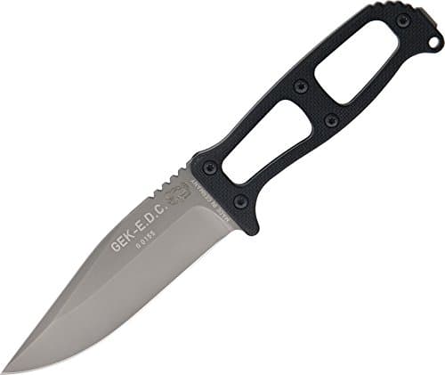 GEK EDC Fixed Blade Black G10