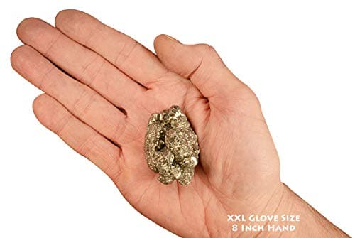 Rock Your Chakra Pyrite Crystal 1" 2-4 Oz Peru Raw Rocks and Minerals Third Eye Chakra Healing Crystals and Stones