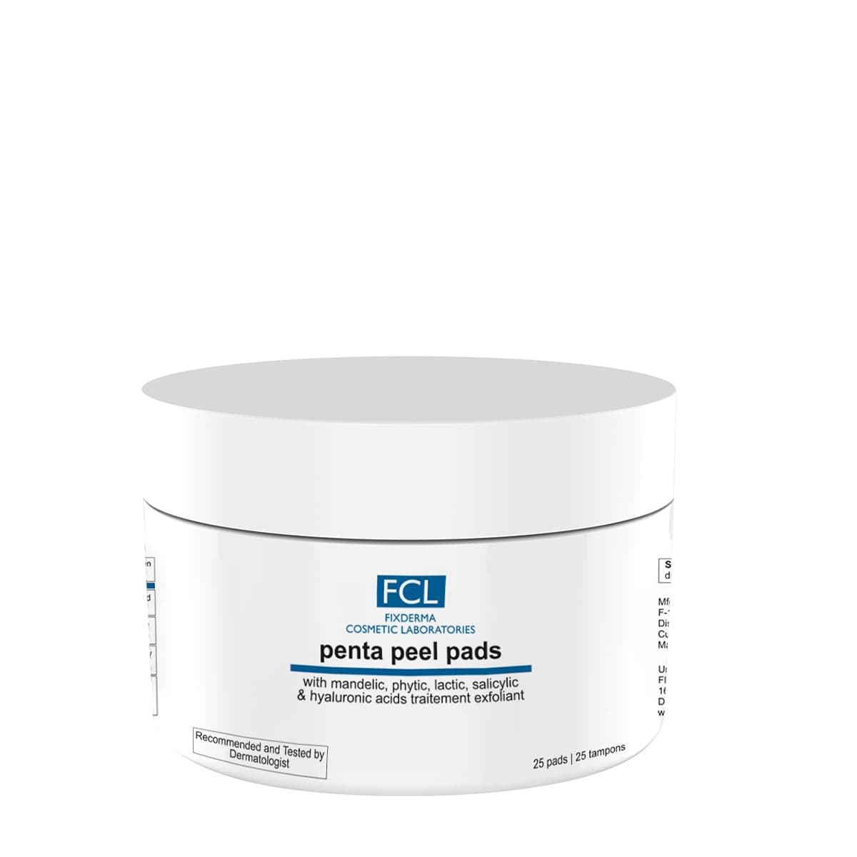 FCL Penta Peel Pads with Salicylic Acid | Face Exfoliator | Removes Dead Cells | Reduces Fine Lines & Wrinkles | Gentle & Safe Peeling Pads | Shrinks Open Pores | Paraben Free - 25 pads