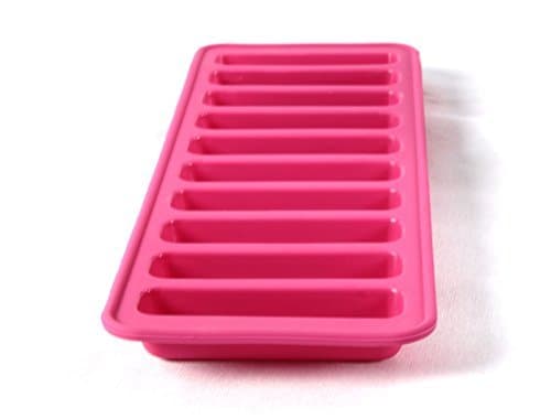 Elbee Home Silicone Ice Stick Mold Tray Fits into Soda Bottles Makes 10 Easy Release Ice Cube Sticks