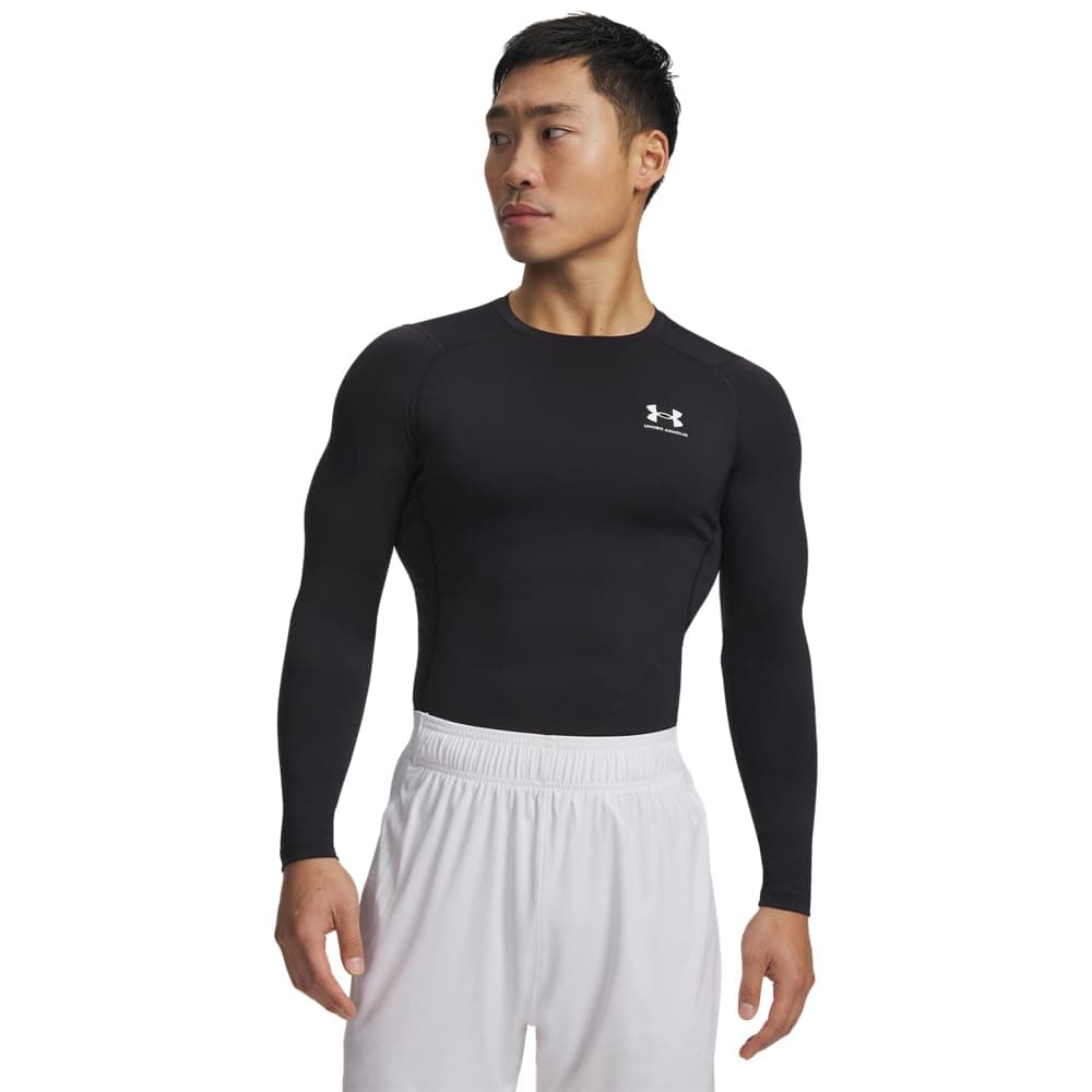 Men's Ua Hg Armour Comp Ls Long-Sleeve Sports Top, Breathable Long-Sleeved Top for Men (Pack of 1)