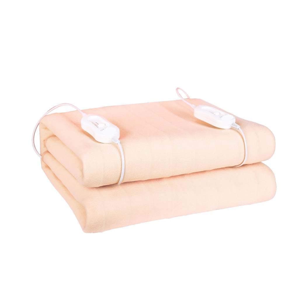 ZYK Heated Electric Blanket, 3 Heat Settings, Ultra-Warm Premium, Auto Shut-Off, Cozy and Washable,Fully Fitted Heated Mattress Cover (Size : 180x200cm)