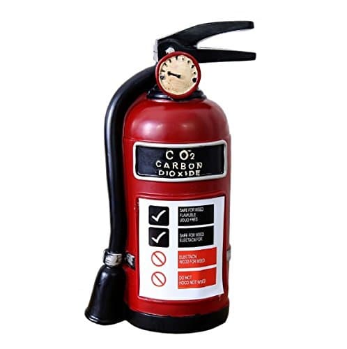 GeekGoodiesFire Design Antique Decorative Showpiece with Money Piggy Coin Bank - Red