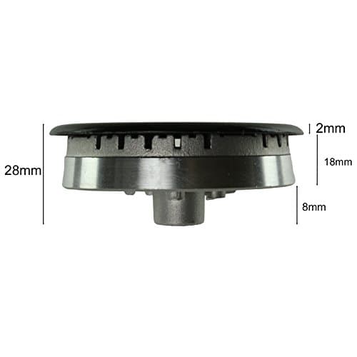 SPARES2GO (Non Universal) Oven Cooker Hob Gas Burner Crown & Flame Cap Kit for Lamona (Small, 2 Medium & Large, 55mm - 100mm)