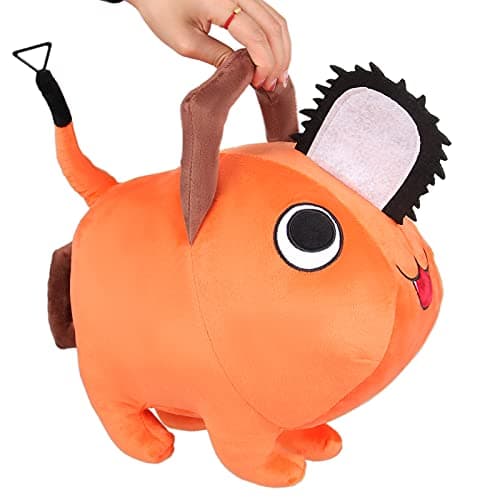 LOADREAM Anime Plushie Japanese Cartoon Pochita Plush Dolls Cute Stuffed Figure Toys for Kids Boys Girls Birthday Gifts