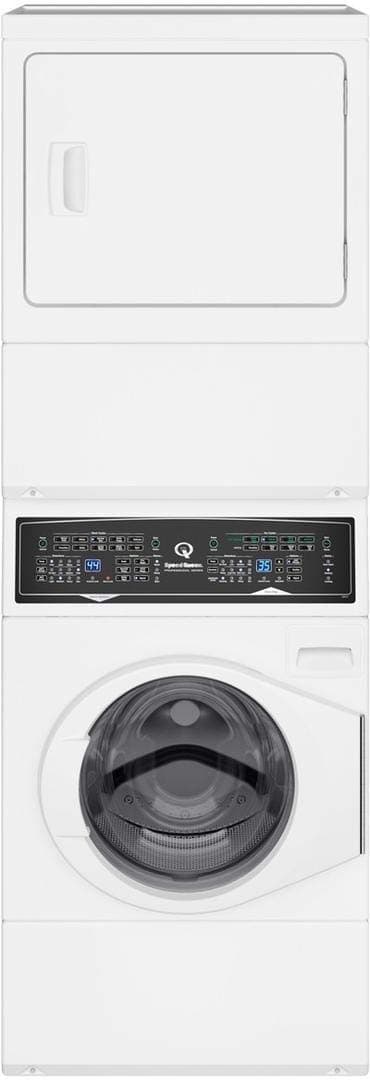 Speed Queen SF7003WE 27" Electric Stacking Washer Dryer, Stainless Tub, Balanced Technology, Control Lock, Moisture Sensor, White