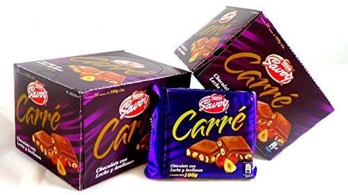 Carre Milk Chocolate with Hazelnuts /2 PACKS of 16 Count 25 g each … …