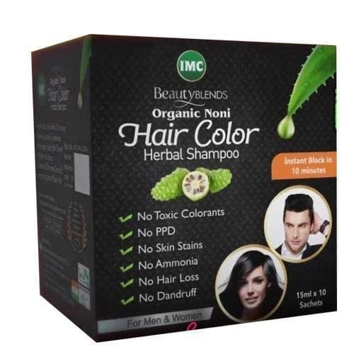 IMC Hair Colour Shampoo Enriched With Noni Ext, Aloevera, Olive Oil And Glyserin,1 Count