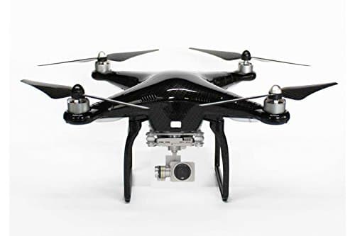 DJI Phantom 3 Professional Limited Edition Carbon Fiber Color Bundle Kit Includes 1 Battery and a Hard Case and Carbon Fiber Propellers Quadcopter Drone w 4K UHD Video Camera