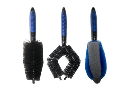 Pit PossePp3132 Motorcycle Cycle ATV Bike 3 Piece Cleaning Brush Set Motocross Offroad Dirtbike