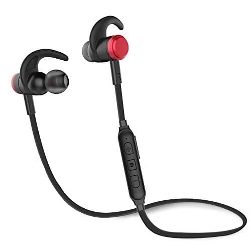 Bluetooth Earphones, Wotmic Wireless 4.1 in-Ear Magnetic Earbuds Sports Headphones with Mic, AptX Stereo, 6 Hrs Playtime, IPX4 Waterproof, CVC 6.0 Noise Cancelling Microphone for Sports & Workout