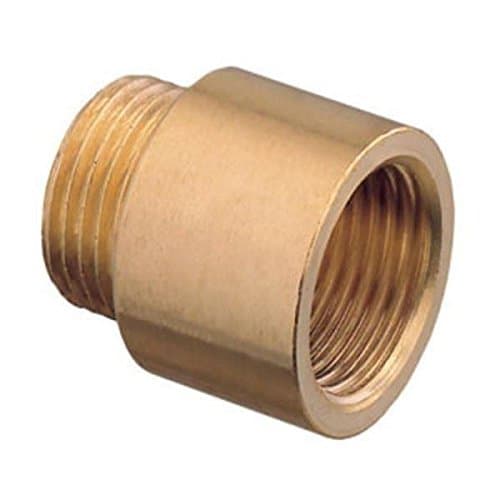 1" Bsp Pipe Thread Extension Female x Male Cast Iron Brass - 40mm Long