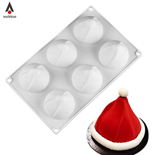Silicone Christmas Hat Cake Mold For Pie Jelly Muffin Bread Non-Stick Bakeware Baking Pan Party Angel Food Mould