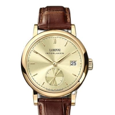 Watches - Switzerland Luxury Brand LOBINNI Seagull Automatic Mechanical Sapphire Men's Watches Waterproof Sub-dial Auto Date Clock L6013M-