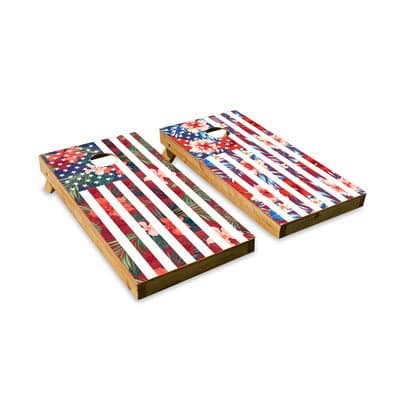 2 Piece Aloha-Merican Cornhole Board Set