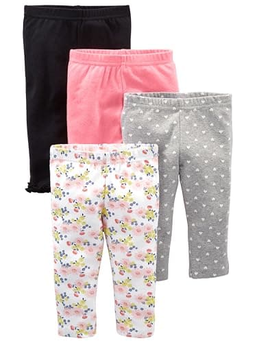 Simple Joys by Carter's Baby Girls 4-Pack Pant Pants