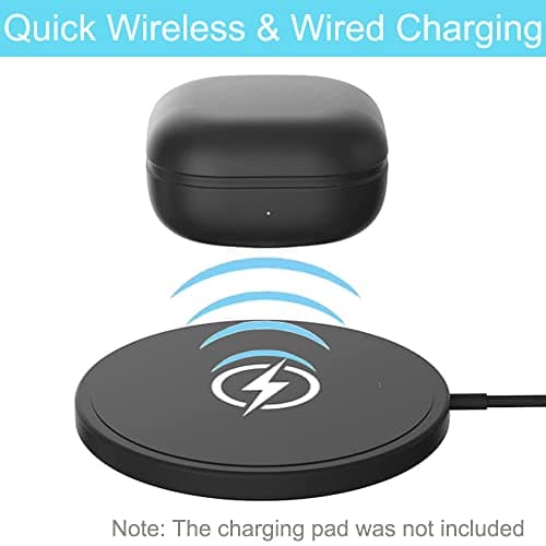 Wireless Charging Case Compatible for Galaxy Buds Pro, Replacement Charger Case Dock with Bluetooth Pairing, Wireless Charging & USB-C Wired Charging (Only Charging Case, No Earbuds)