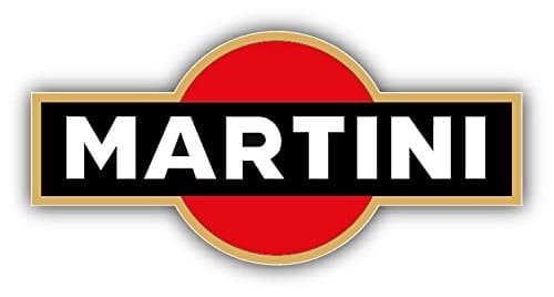 valstick Martini Logo Car Bumper Sticker Decal 14" X 6.5"