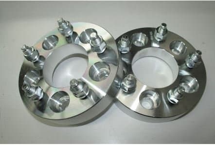 T6 PREMIUM BILLET WHEEL ADAPTERS 5 LUG 5X115 to 5X115 1.25" THICK 74MM 12X1.50 STUD (PAIR)