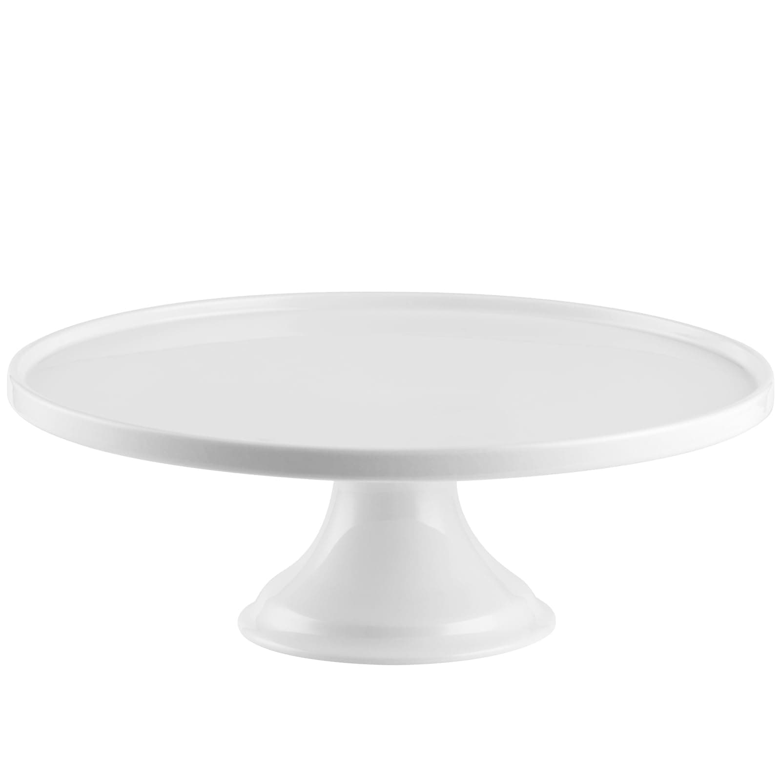 Onniyor Porcelain Cake Stand, Cake Display Stand, Round Dessert Stand, Cupcake Display Tray for Party (10 Inch, White)