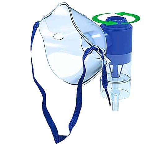 AmbiTech adult Nebulizer Mask With Air Tube, Medicine Chamber | Pack Of 1|Made in India