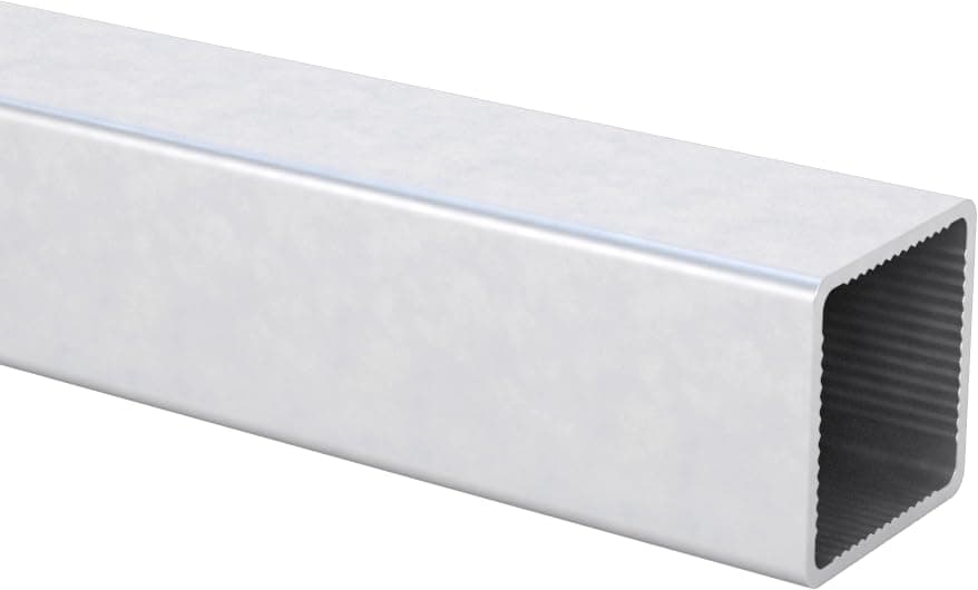 EZTube Square Aluminum Tubing - 94in T5 6063 Aerospace-Grade Metal Frame Rail - 1x1in Extruded Aluminum Square Tube for Linear Guide Systems - Compatible with All EZTube Connectors & Fittings