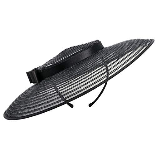 F FADVES Fascinators for Women Elegant Wide Brim Tea Party Church Wedding Hat