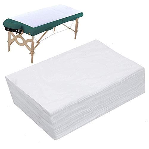 10PCS White Disposable Bed Covers - Massage Table Pads, Spa & Hotel Bed Linens, Facial & Waxing Underpads