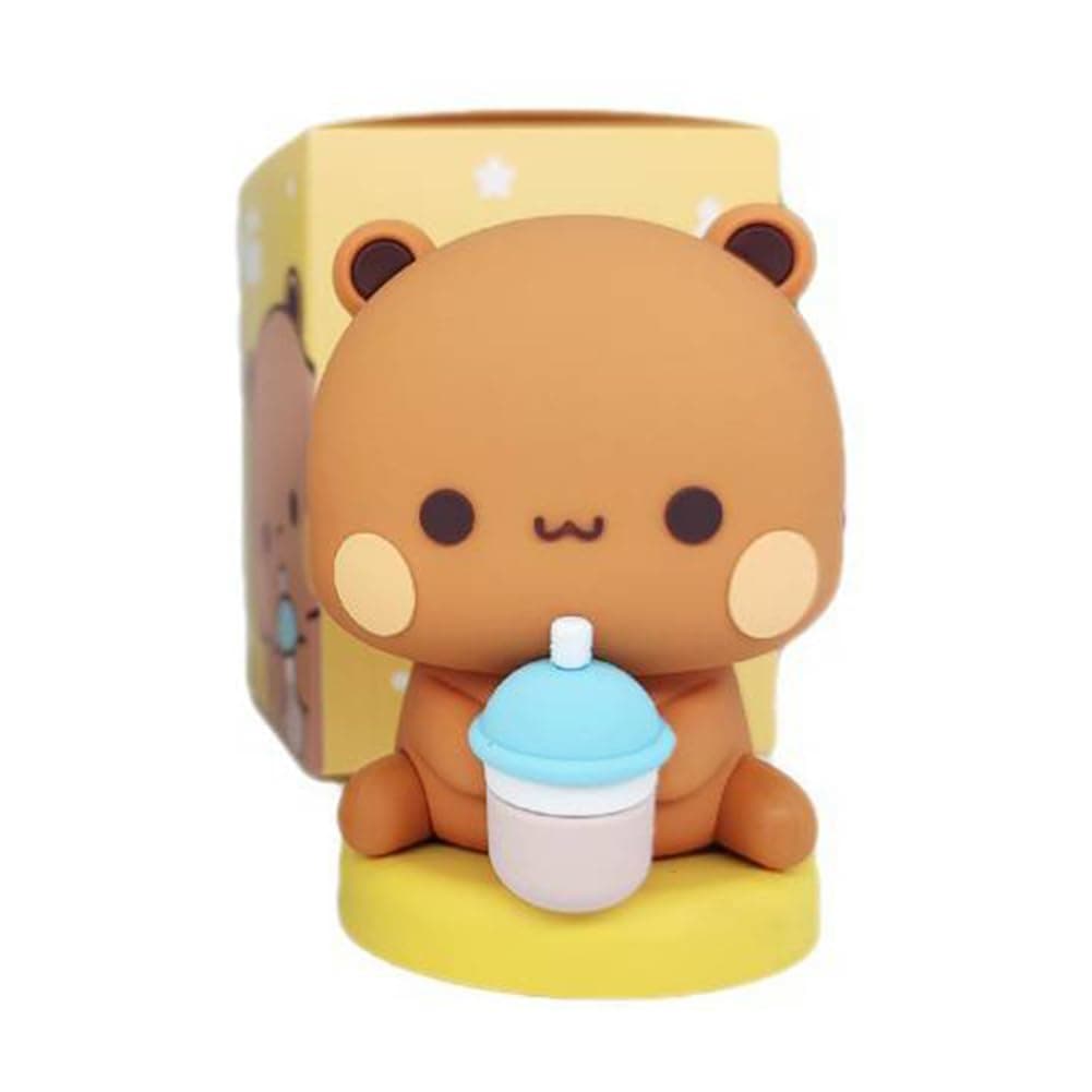 HTU 6.5cm Collectible Cute Action Kawaii Bear Toy Home Decor Bubu Dudu Panda Bear Sweet Lovely Panda Deco Art Bear Toy for Kids Birthday