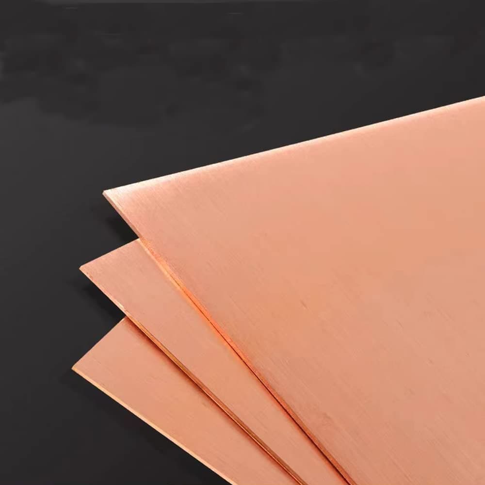 2 Pcs Copper Sheet, 10" x 8", 28 Gauge(0.3mm) Thickness, Double Sided Film Attached 99.9% Pure Copper Sheets Metal Plates for Crafting. Modelers, Jewelry, Repairs, Electrical