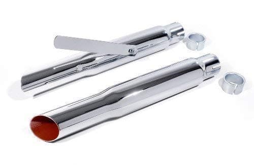 Exhaust Muffler Silencer Chrome slash Cut for Harley Davidson Universal Etc.