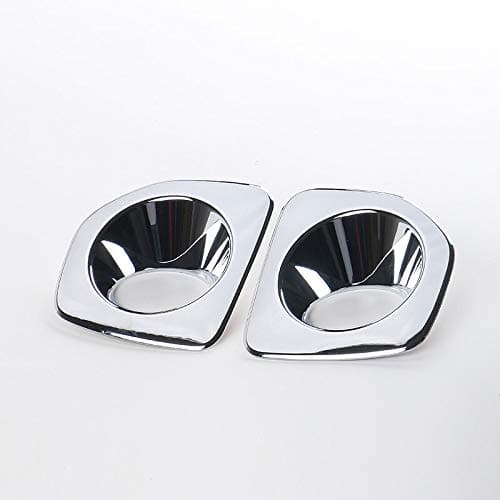 Silver Front Fog Light Frame Trim Cover 2pcs for Suzuki Jimny 2012-2017